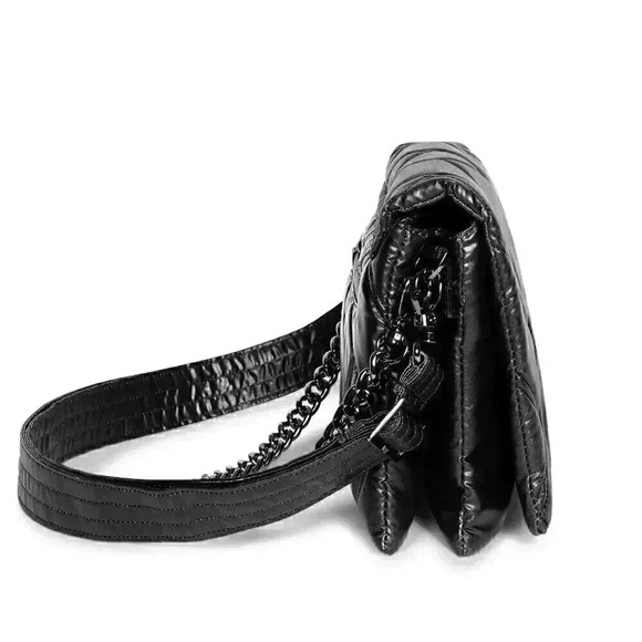 LUG Huddle Shoulder Bag / Purse/ Handbag - Metallic Black - Picture 3 of 15